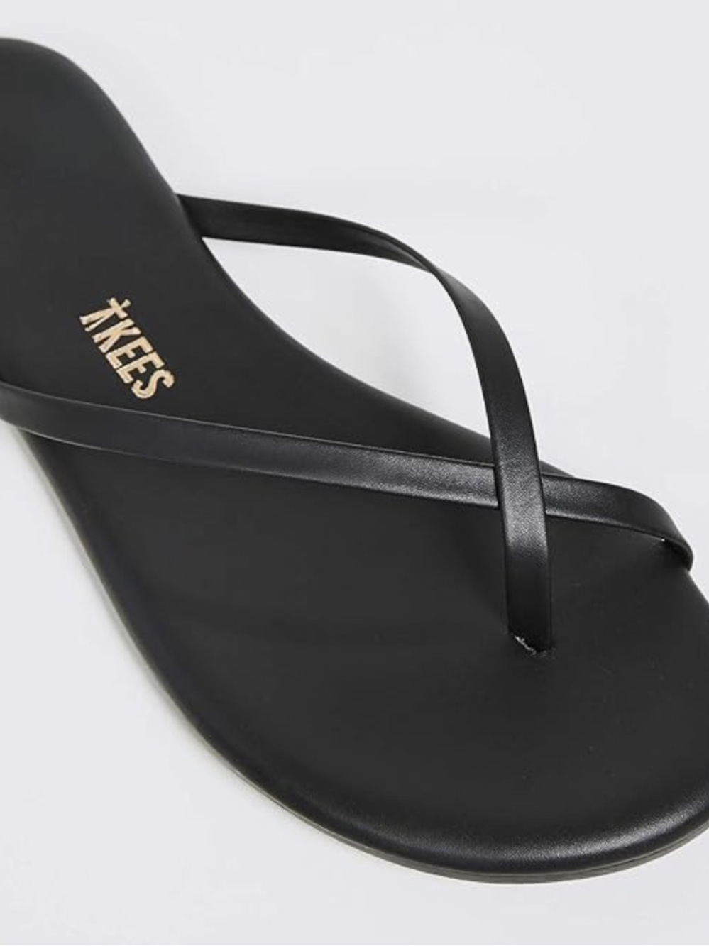 TKEES Women's Riley Flip Flops in Black (Sable) - Picture 2 of 7